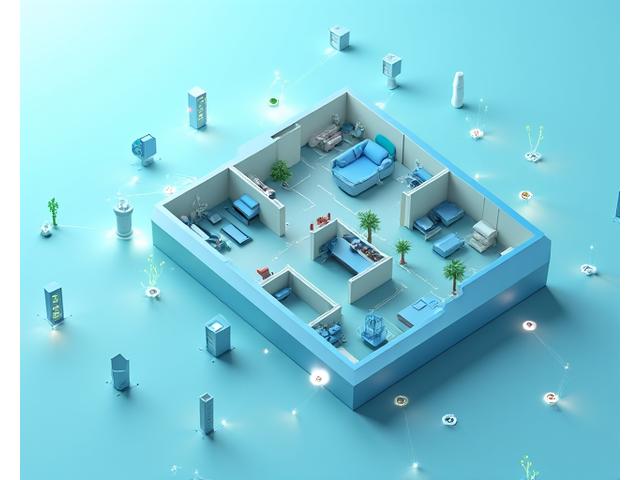 Rangkaian sensor IoT di seluruh rumah