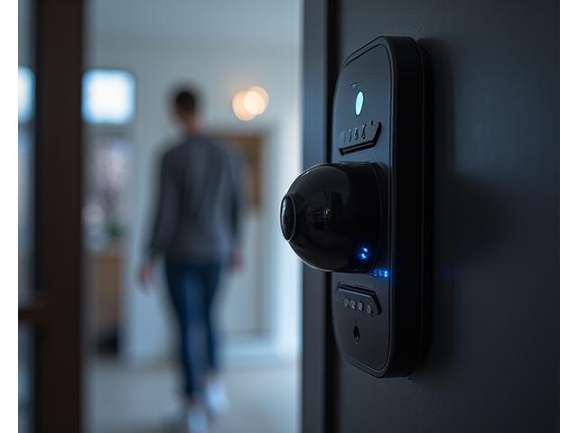 Sistem keselamatan pintar dengan kamera dan sensor